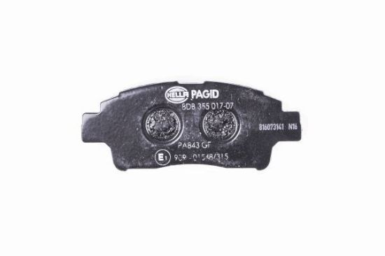 Obrázok Sada brzdových platničiek kotúčovej brzdy HELLA PAGID  8DB355017071
