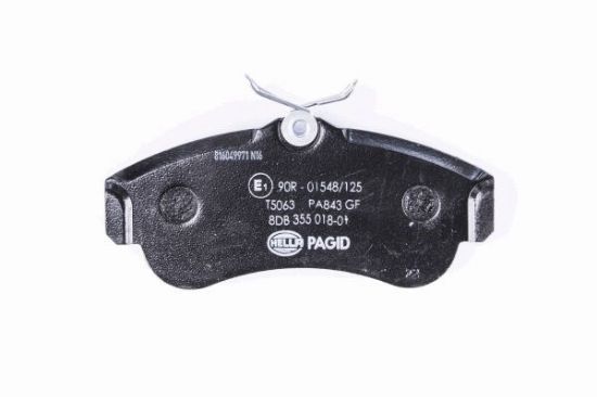 Obrázok Sada brzdových platničiek kotúčovej brzdy HELLA PAGID  8DB355018011