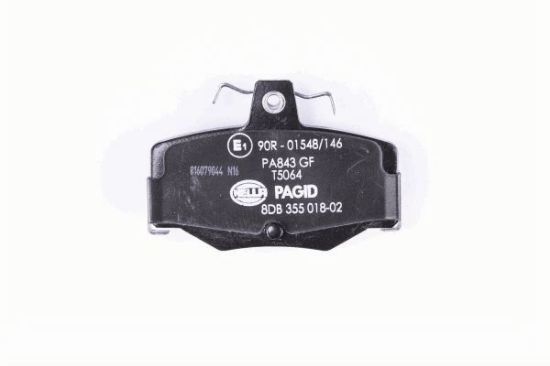 Obrázok Sada brzdových platničiek kotúčovej brzdy HELLA PAGID  8DB355018021