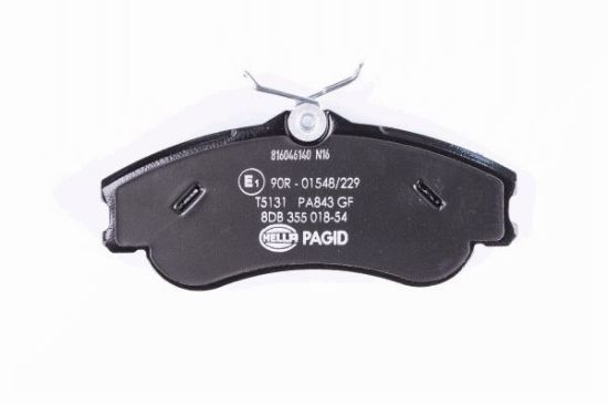 Obrázok Sada brzdových platničiek kotúčovej brzdy HELLA PAGID  8DB355018541