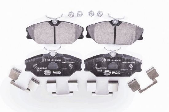 Obrázok Sada brzdových platničiek kotúčovej brzdy HELLA PAGID  8DB355019391