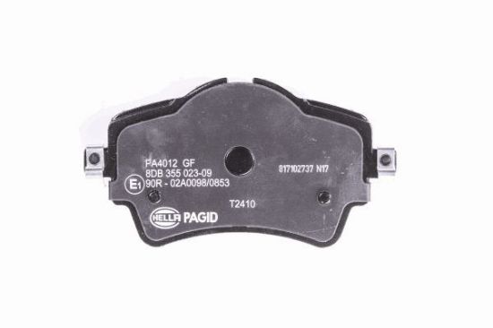 Obrázok Sada brzdových platničiek kotúčovej brzdy HELLA PAGID  8DB355023091