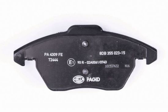 Obrázok Sada brzdových platničiek kotúčovej brzdy HELLA PAGID  8DB355023151