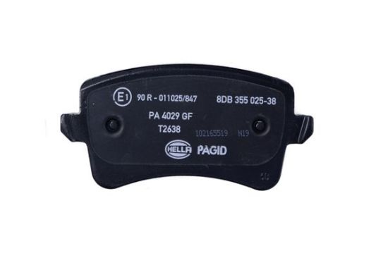 Obrázok Sada brzdových platničiek kotúčovej brzdy HELLA PAGID  8DB355025381