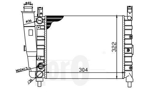 Obrázok Chladič motora ABAKUS  0160170048