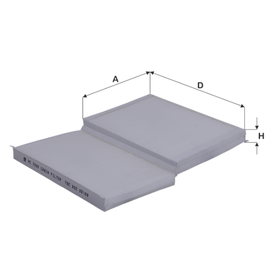 Obrázok Filter vnútorného priestoru FIL FILTER  HC7030