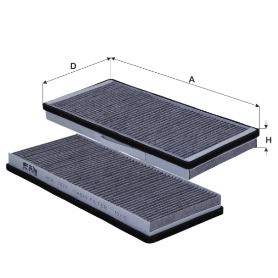 Obrázok Filter vnútorného priestoru FIL FILTER  HCK7027
