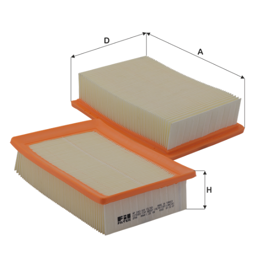 Obrázok Vzduchový filter FIL FILTER  HP2043