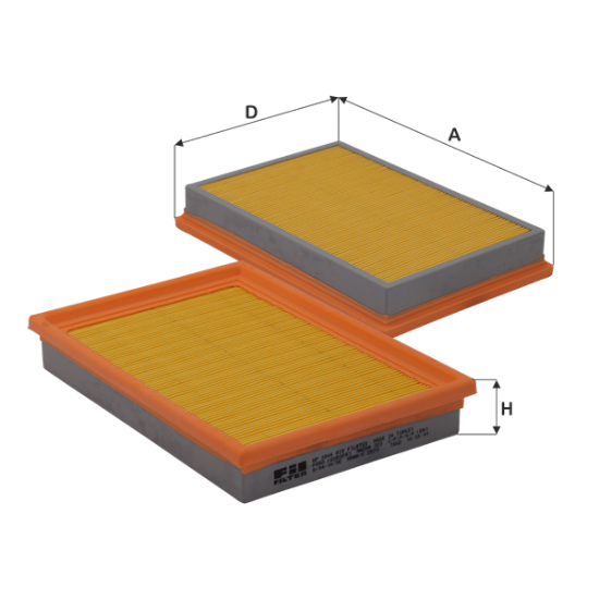 Obrázok Vzduchový filter FIL FILTER  HP2044