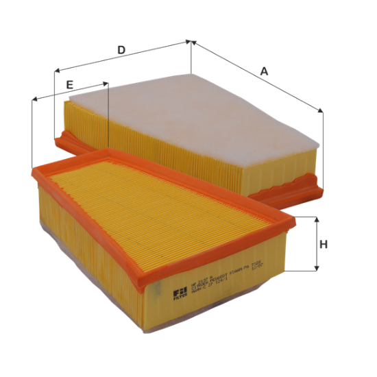 Obrázok Vzduchový filter FIL FILTER  HP2137A