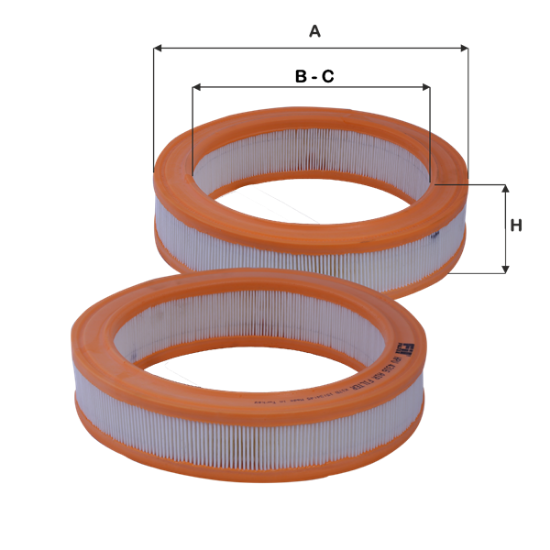 Obrázok Vzduchový filter FIL FILTER  HPU4316