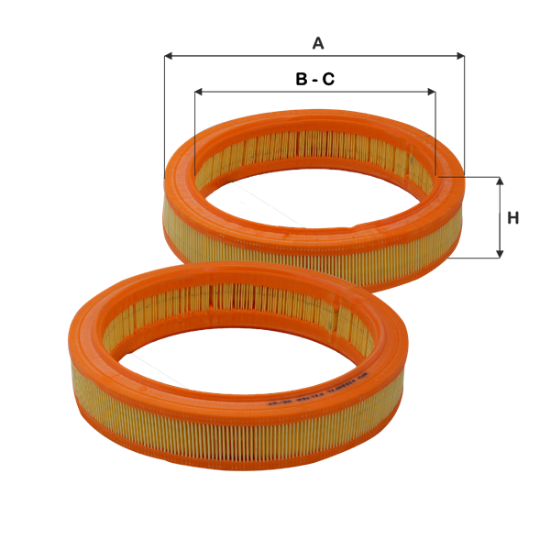 Obrázok Vzduchový filter FIL FILTER  HPU4368A