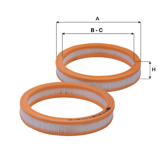 Obrázok Vzduchový filter FIL FILTER  HPU4371