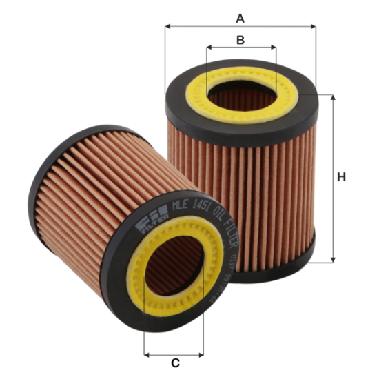 Obrázok Olejový filter FIL FILTER  MLE1451