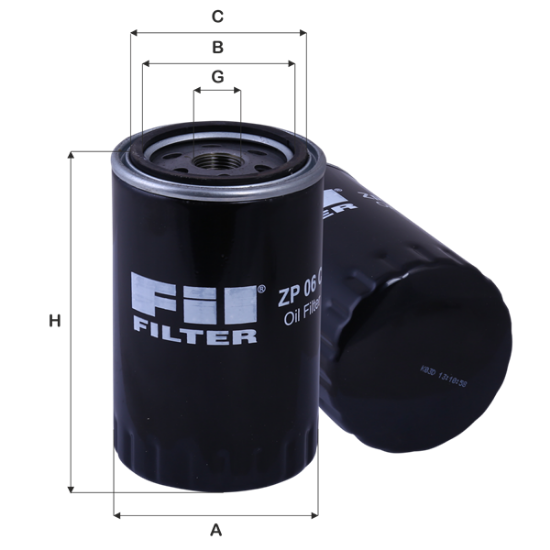 Obrázok Olejový filter FIL FILTER  ZP06C