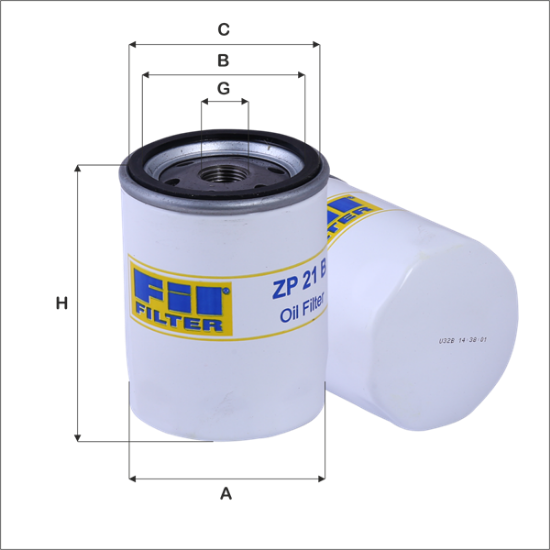 Obrázok Olejový filter FIL FILTER  ZP21B