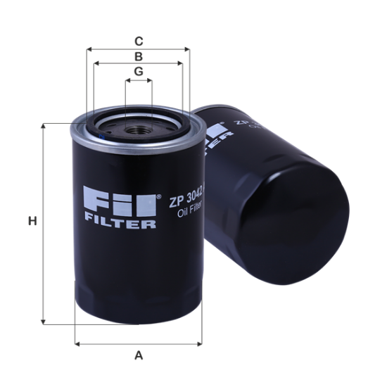 Obrázok Olejový filter FIL FILTER  ZP3042A
