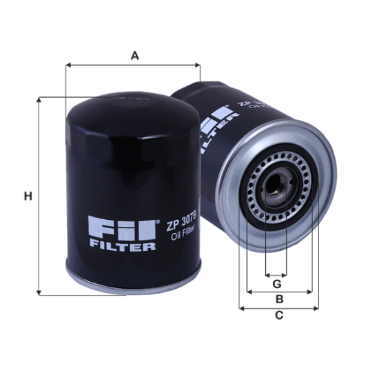 Obrázok Olejový filter FIL FILTER  ZP3079