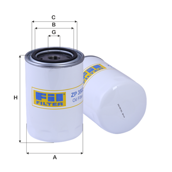 Obrázok Olejový filter FIL FILTER  ZP3502