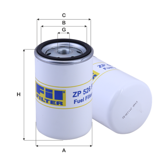 Obrázok Palivový filter FIL FILTER  ZP526F
