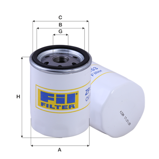 Obrázok Olejový filter FIL FILTER  ZP553