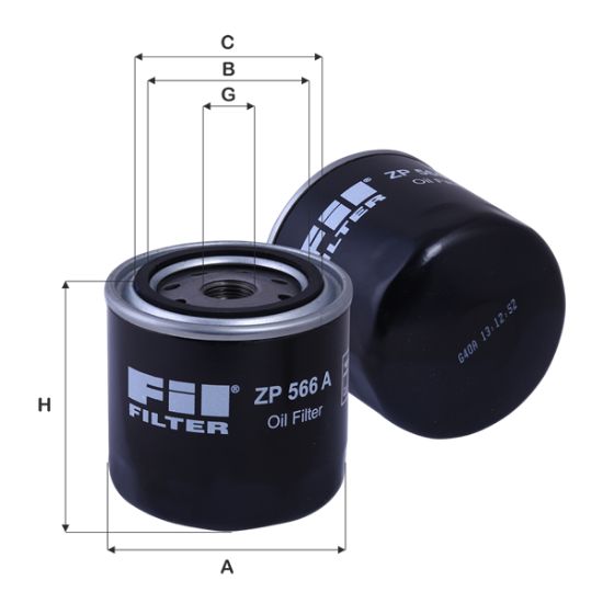 Obrázok Olejový filter FIL FILTER  ZP566A