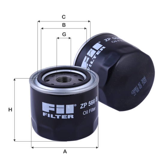 Obrázok Olejový filter FIL FILTER  ZP566B