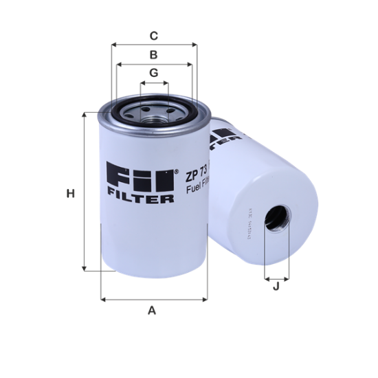 Obrázok Palivový filter FIL FILTER  ZP73F