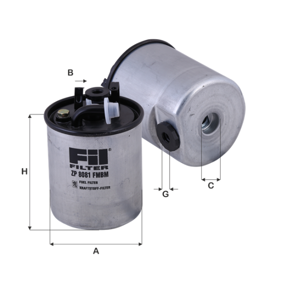 Obrázok Palivový filter FIL FILTER  ZP8081FMBM