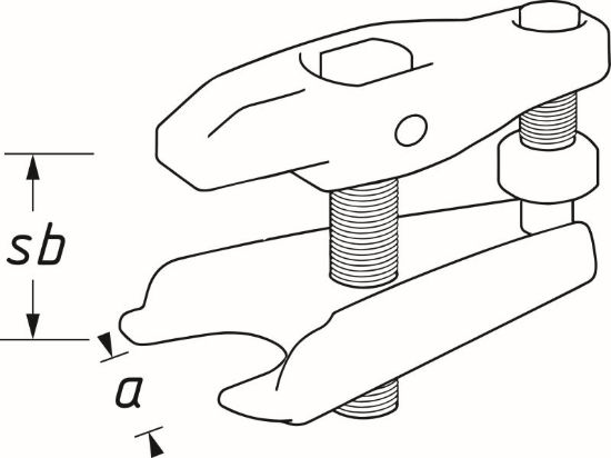Obrázok Stahovak, gulovy cap HAZET Ball joint puller 17905