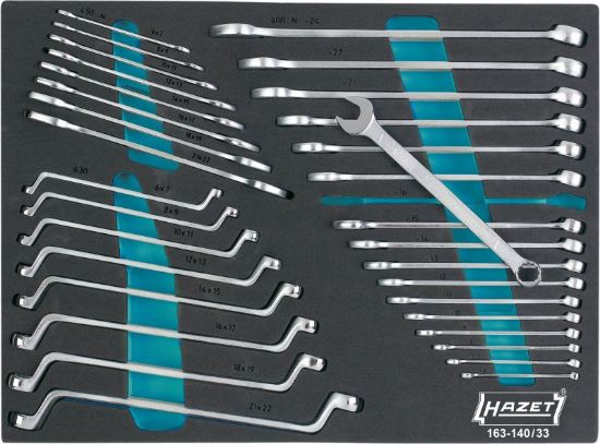 Obrázok Sada očkových a vidlicových kľúčov HAZET Wrench set 16314033