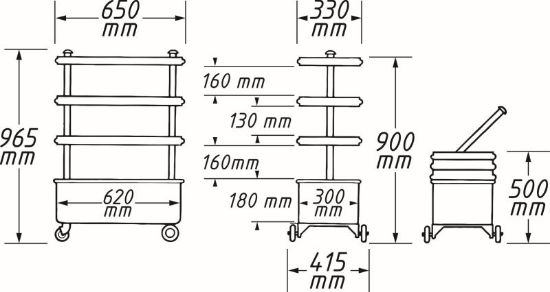 Obrázok Dielenský vozík HAZET Tool trolley Assistent 166N