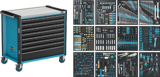 Obrázok Dielenský vozík HAZET Tool trolley Assistent 178 N-7 with 204 tools 178N7204