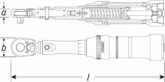 Obrázok Momentový kľúč HAZET Torque wrench 61701CT