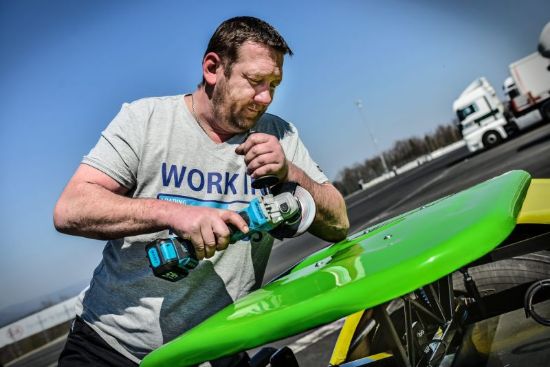 Obrázok Uhlová brúska (akumulátor) HAZET Cordless right-angle grinder 923374