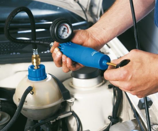 Obrázok sada na testovanie, tlak chladiacej sustavy HAZET Radiator tester 480012