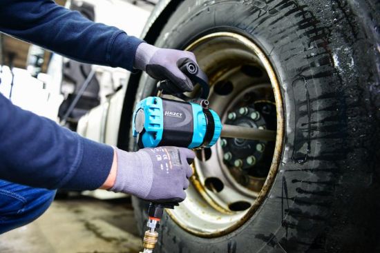 Obrázok Rázový uťahovák (stlačený vzduch) HAZET Twin Turbo impact wrench long spindle 9013LGTT