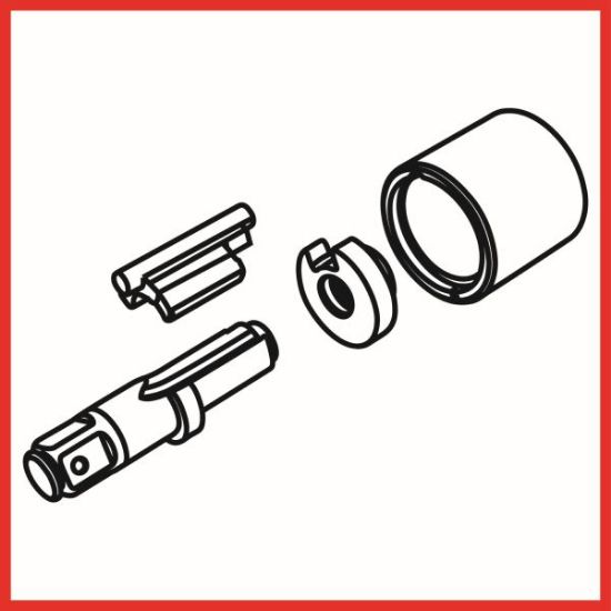 Obrázok Rázový uťahovák (stlačený vzduch) HAZET Impact wrench long spindle 9014P1