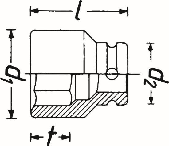 Obrázok Sada nástrčkových kľúčov HAZET Impact socket 6-point extra long 880S6