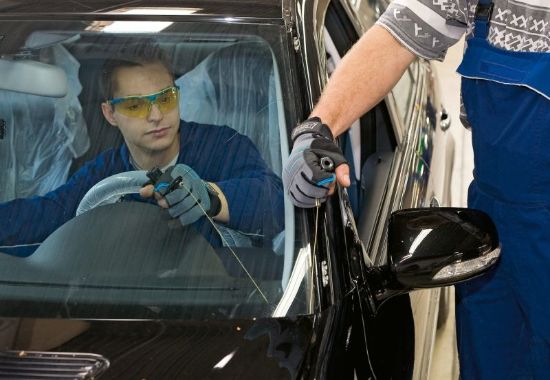 Obrázok Súprava rezacích drôtov, demontáż okien HAZET Tool set for car glass removal 48526