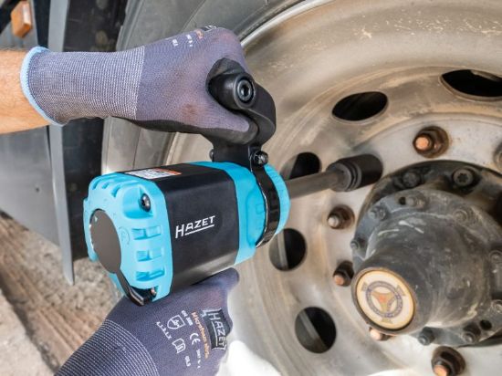 Obrázok Rázový uťahovák (stlačený vzduch) HAZET Twin Turbo impact wrench long spindle 9013LGTT