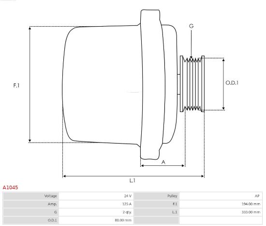 Obrázok Alternátor AS-PL Brand new |  | Alternators A1045