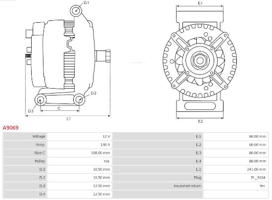Obrázok Alternátor AS-PL Brand new |  | Alternators | 8LHP2170VH A9069