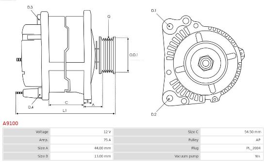 Obrázok Alternátor AS-PL Brand new |  | Alternators A9100