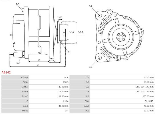 Obrázok Alternátor AS-PL Brand new |  | Alternators A9142