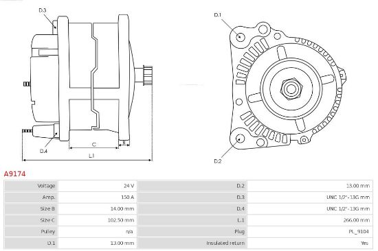Obrázok Alternátor AS-PL Brand new |  | Alternators A9174