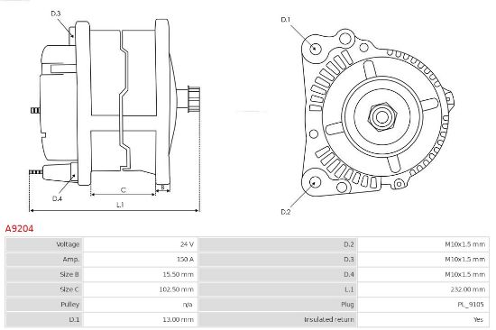 Obrázok Alternátor AS-PL Brand new |  | Alternators A9204