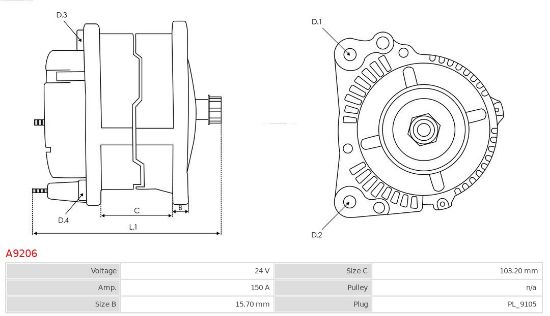 Obrázok Alternátor AS-PL Brand new |  | Alternators A9206