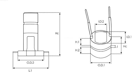 Obrázok Klzný krúżok, alternátor AS-PL Brand new |  | Alternator slip rings ASL9008BULK
