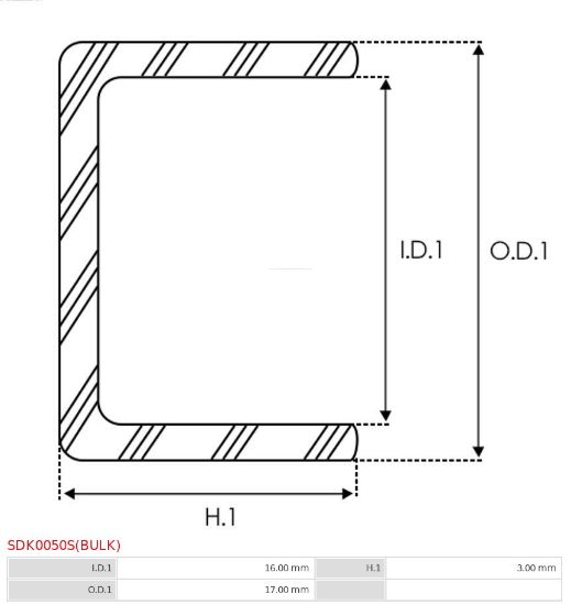 Obrázok Opravná sada pre żtartér AS-PL Brand new |  | Starter bendix blind stoppers SDK0050SBULK